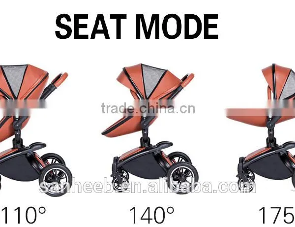 Most Popular Stroller Design Egg Complete With the Leather Material 3-in-1 Baby Stroller photo-4
