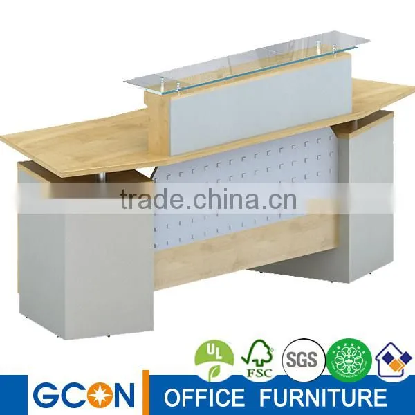 modern office reception desk; high-quality hall reception table