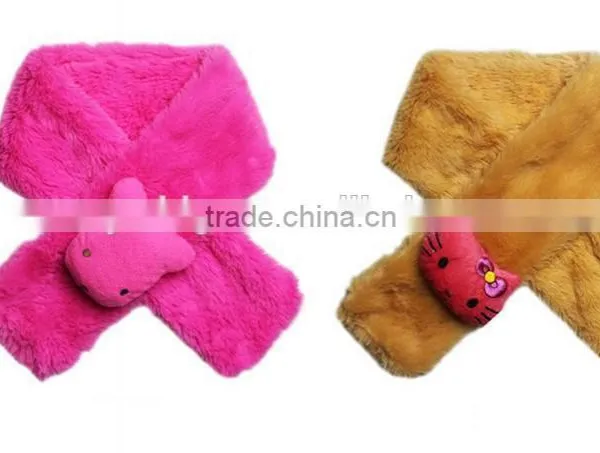 Animal Cap With Scarf /Women's Plush Scarves/baby Scarf