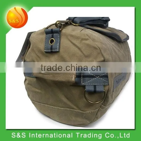 Fashion Style High Quality Durable Travel Sports Round Canvas Duffel Bag photo-3