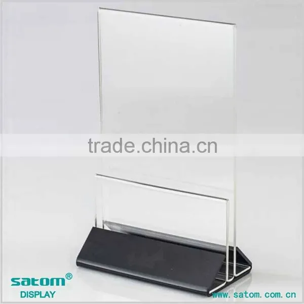 Get $300 Coupon Silk Screen Printing Logo Plastic Restaurant Menu Holder photo-4
