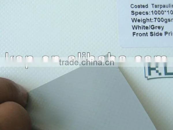 PVC Coated Tarpaulin 1000x1000D 20x20 700g White photo-2