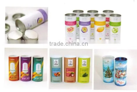 Paper Can With Aluminum Lid for Food Packaging