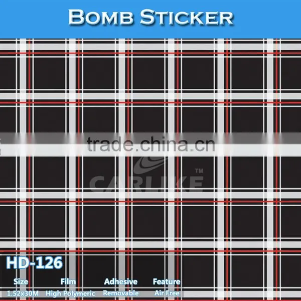 HD-124 CARLIKE Tensile Sticker Bomb Air Free Car Color Changing Film Vehicle Wrap photo-3
