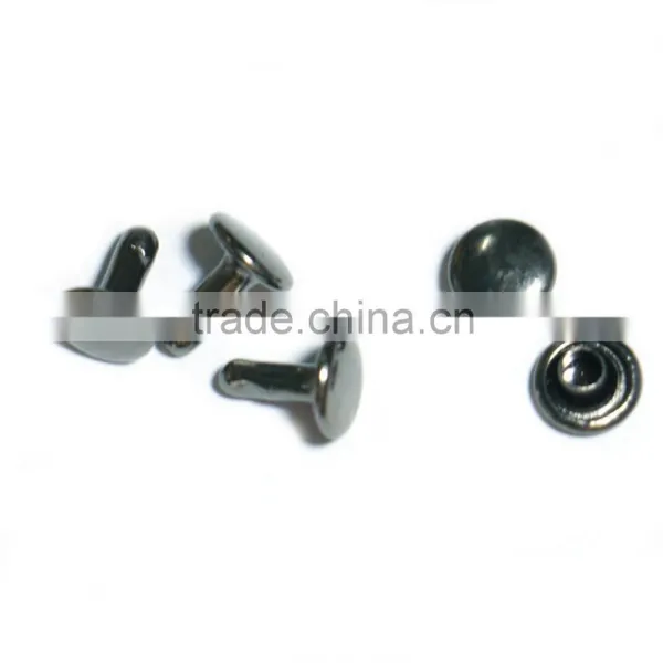 Wholesale Nickel Free 8mm Brass Single Layer Rivet for Leather Garment Handbags photo-2