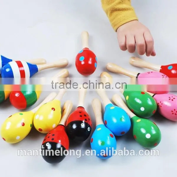 Baby Rattle Toy Wooden Rattle photo-4