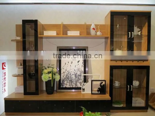 Modern Walnut Wall Unit