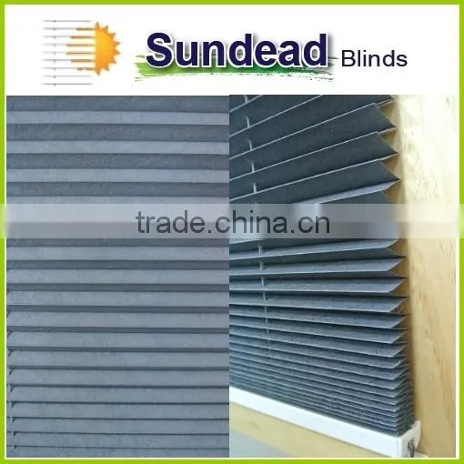 2015 Hot Sale High Quality Pleated Blinds /Polyester Fabric Pleated Blinds /plissee Blinds photo-2