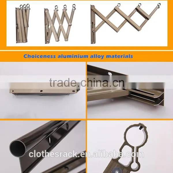 Ceiling Mounted Clothes Drying Rack With Oxidation Acid Polishing Surface Treatment photo-3