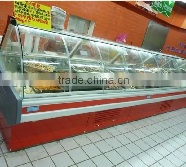 Supermarket Glass Deli Meat Showcase Refrigerator photo-4