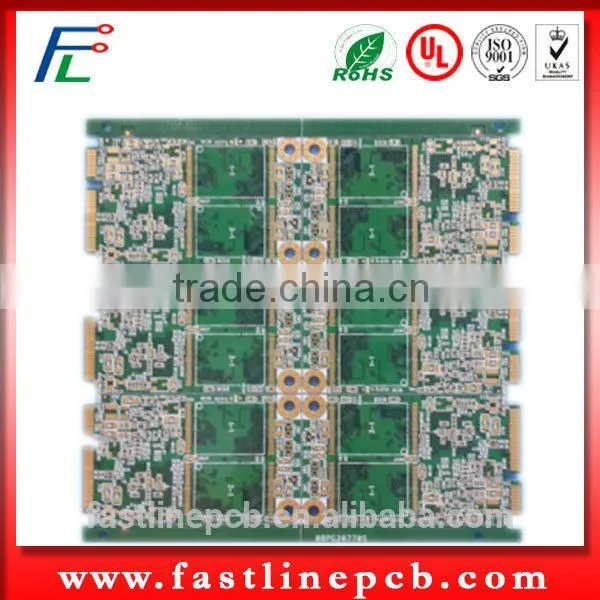 High Quality Multilayer Gold Finger Blue Solder Mask PCB Manufacturer photo-3