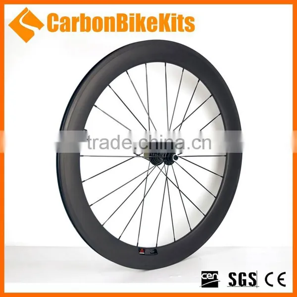 Wholesale Wheels PW60C 60mm Depth Carbon Road Bike Wheelset Clincher photo-3