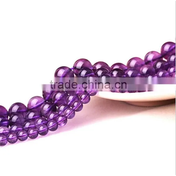 Factory Wholesale Fashion Color Hand String of Natural Purple Crystal Beads Scattered Beads Semi-finished Crystal DIY Handmade j photo-3