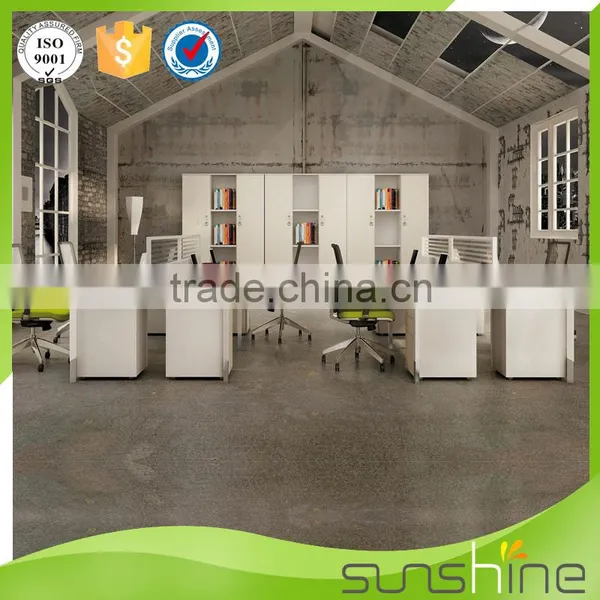 YS-SW03 Standard Sizes Of Workstation Furniture 4 Seats Laptop Desk Guangzhou Office Furniture Manufacturers photo-3