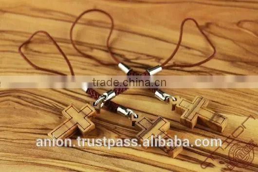 Olive Wood Cross Key Chain photo-3