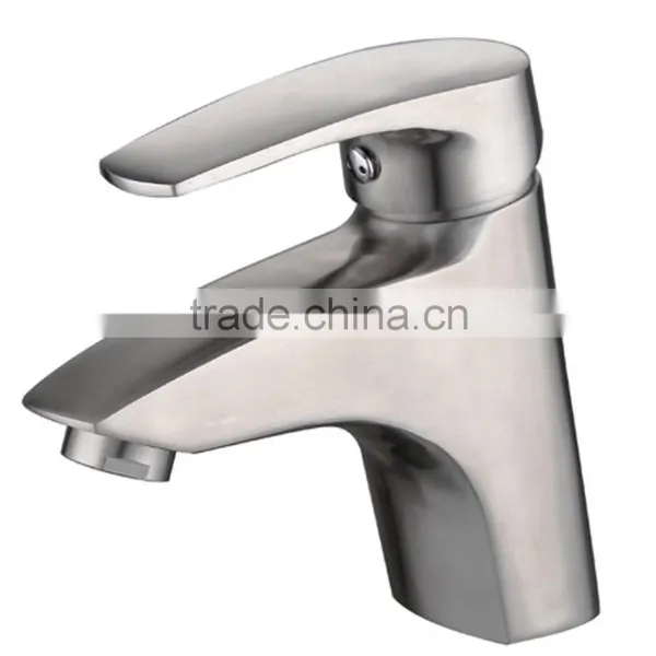 Nickle Color Simple Modern Design High Quality Wash Basin Mixer Tap photo-6