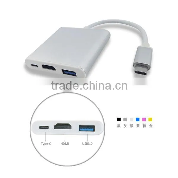 2016 Newest Design Usb3.1 Type c Hub Adapter for Laptop photo-2