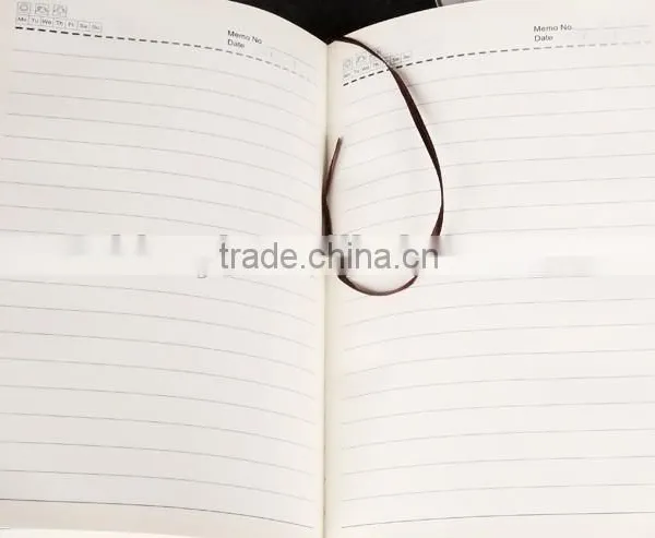 2016 pu Pvc Leather Notebook Agenda and Pen Gift Set photo-2