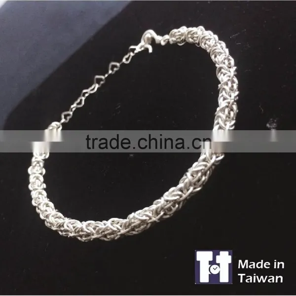 Customized 925 Byzantium Sterling Silver Bracelet For Women's photo-4