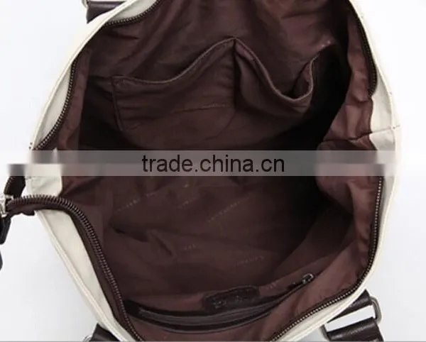 Custom Canvas Tote and Shoulder Portable Large Leisure Travel and Fashion Unsex Shopping Bag photo-6