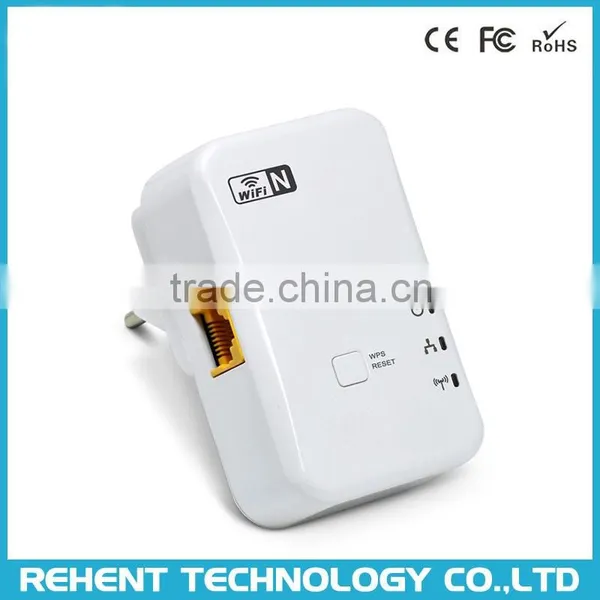 Wallmount 300M 11N Wireless WiFi Repeater EU/US/AU/UK Power Adapter