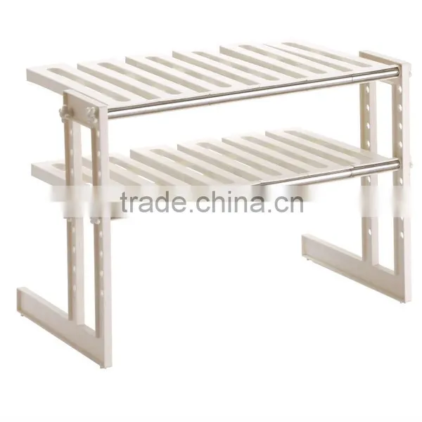 As seen on TV plastic DIY storage under sink shelf