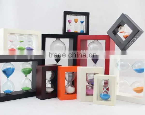 Fashion Decoration Wooden Sand Timer Hourglass Hour Glass photo-3