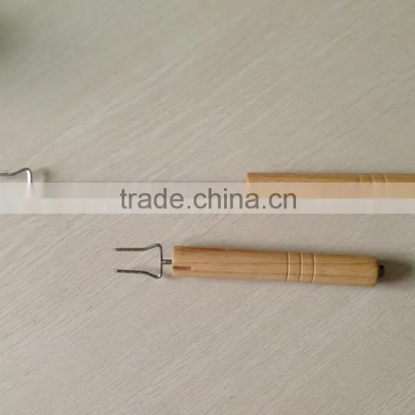 Collapsible Wooden BBQ Fork With Hang Rope photo-3