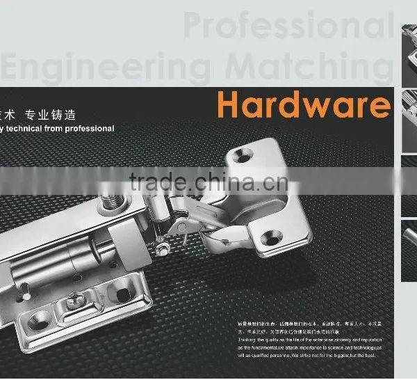 slide-on cabinet hinge door hinge hydraulic buffering hinge steel+plastic pad(N120)