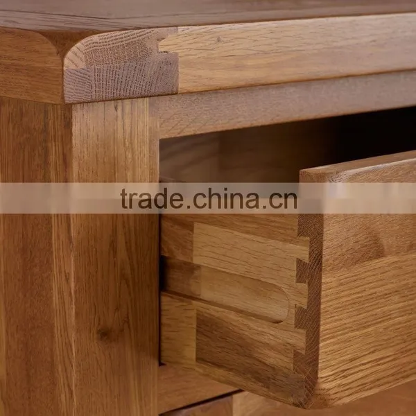 Antique Rustic Retro Solid Oak Wood 2 Over 3 Chest photo-6
