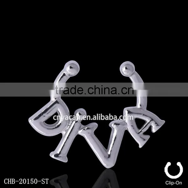 Fashion Clip On Fake Nose Septum Piercing photo-3