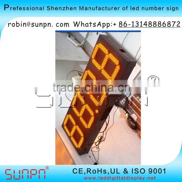 Australia Led Digital Gas Price Display 8.8.8.8 (12inch ) R/W/Y/W/B Color