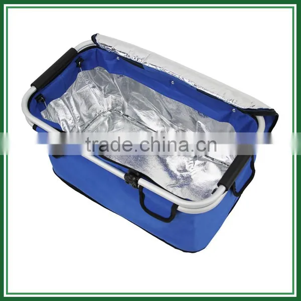 Handmade Folding Picnic Basket Cooler photo-6
