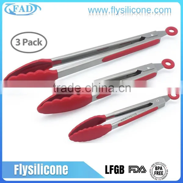 Tongs Utensils Type and Eco-Friendly Feature Silicone Bbq Tongs photo-2