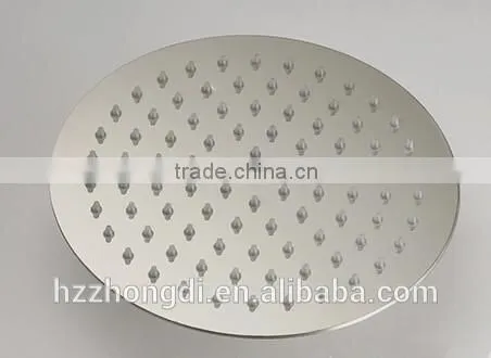 Square 8" Chrome Round Ultra Thin Slimtainless Steel Shower Head