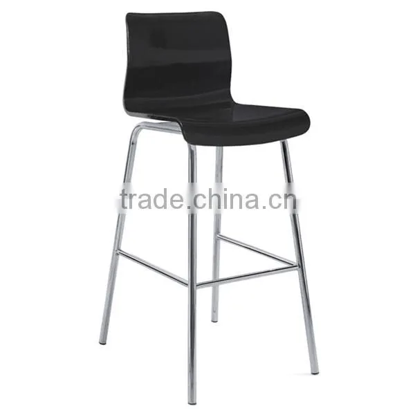 Hot Sale Modern Natural Ply-Wood Colorful Bar Stools With Simple Design photo-2