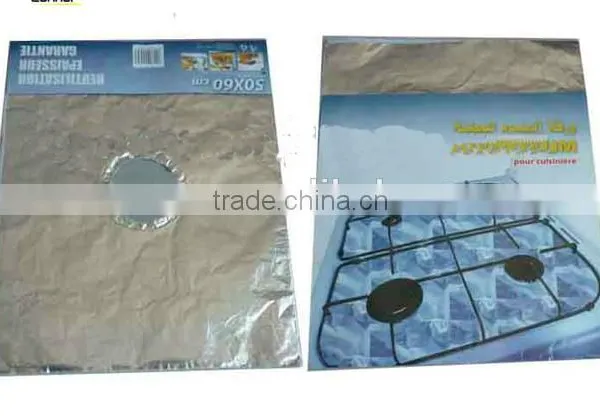 50x60cm 4 Gas Hob Protectors Aluminium Foil photo-3