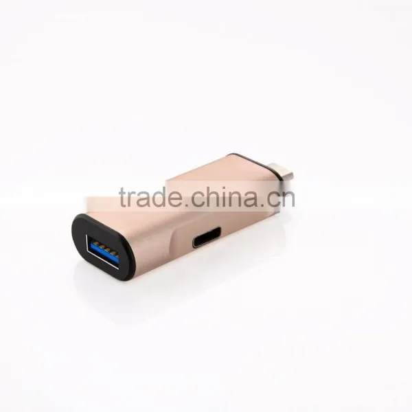 Sidiou Group USB Type-C Charging Adapter 1*USB 3.0 + 1* USB Type-C Charging Port With PD Function photo-2