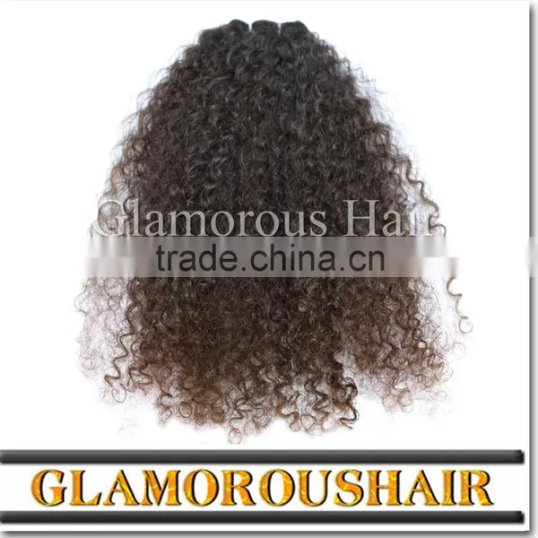 Unprocessed Virgin Peruvian Hair Kinky Curly Can Last Curl Long Time photo-6
