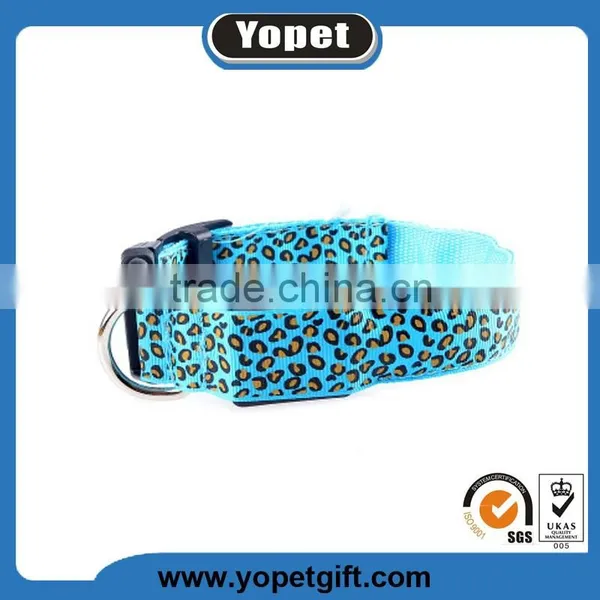 New Design Cute LED Luminous Nylon Pet Dog Collar,Flashing Led Dog Collar photo-2