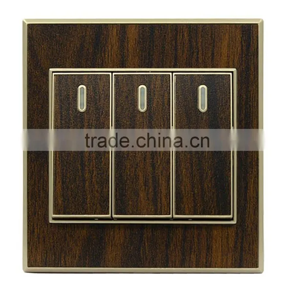 Best Sale for Hotel 3 Gang 2 Way Luxury Switch Cheap Price