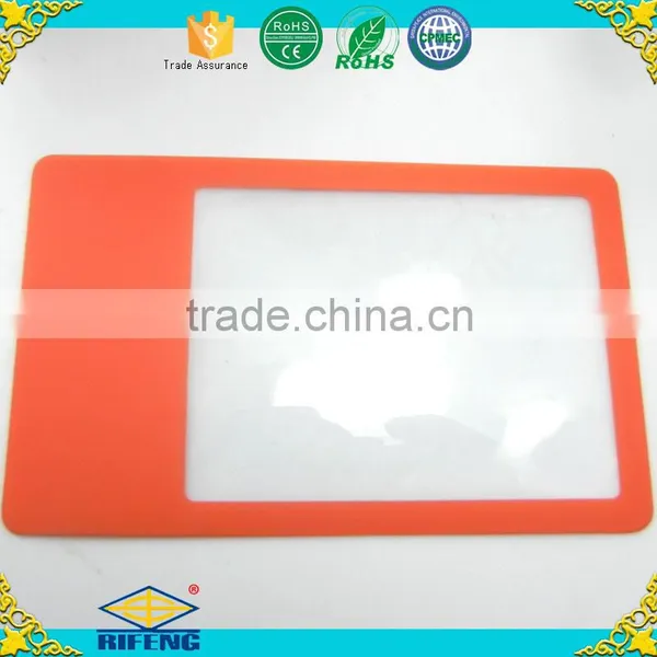 Factory OEM Colors PVC Material Plastic Credit Card Magnifier for Reading Fresnel Lens photo-3