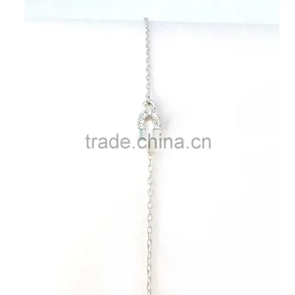 Tiny Women Rhinestone Charm Bracelet Custom Charm Bracelet photo-4