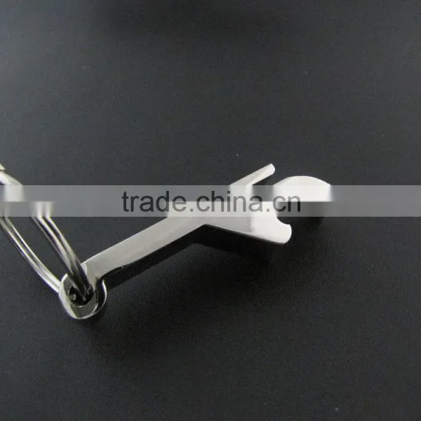 Wholesale Popular Cheap Custom Eco-friendly Bulk Silver Bottle Opener Keychain photo-4