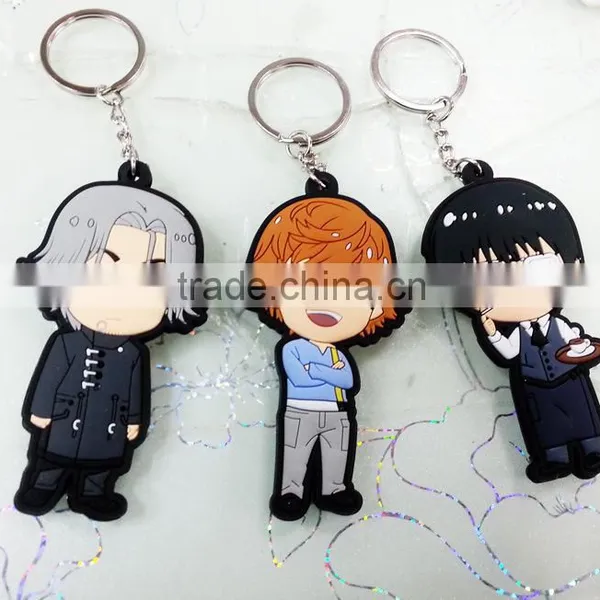 2016 New Style Rubber KeyChain, Silicone Charms-assorted Colors photo-2