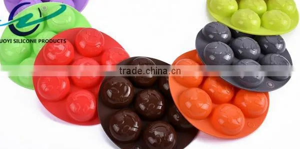Round Smile Face Mini Cake Mold Silicone photo-6