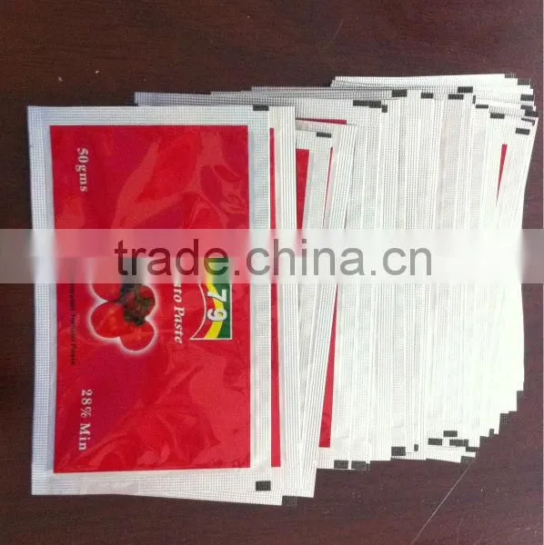 Tomato Paste Sauce Ketchup Factory 50g 70g 100g Double Concentrated Sachet photo-4