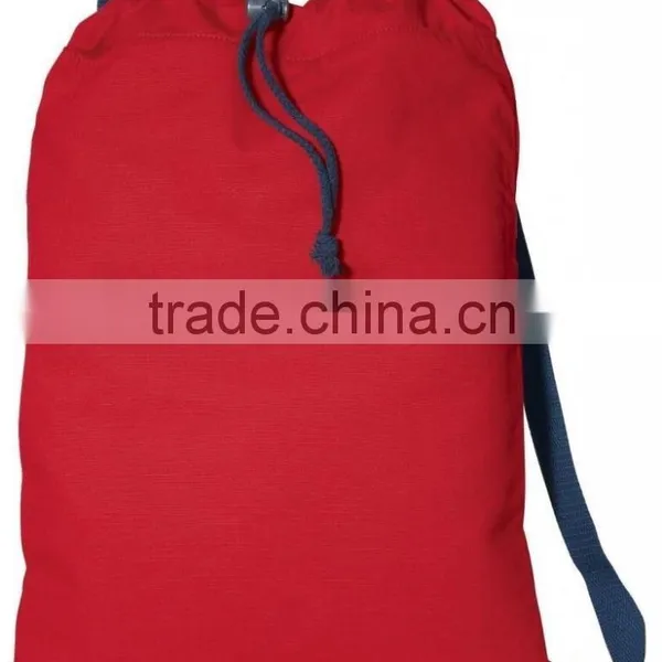 Canvas Soft Cotton Drawcord Toggle Cinch Pack Promotional Drawstring Backpack photo-6