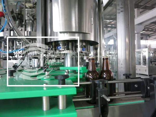 Longway PLC Control Automatic 32-32-10 glass bottle with pulling cap for liquor filling machine for beer or carbonated