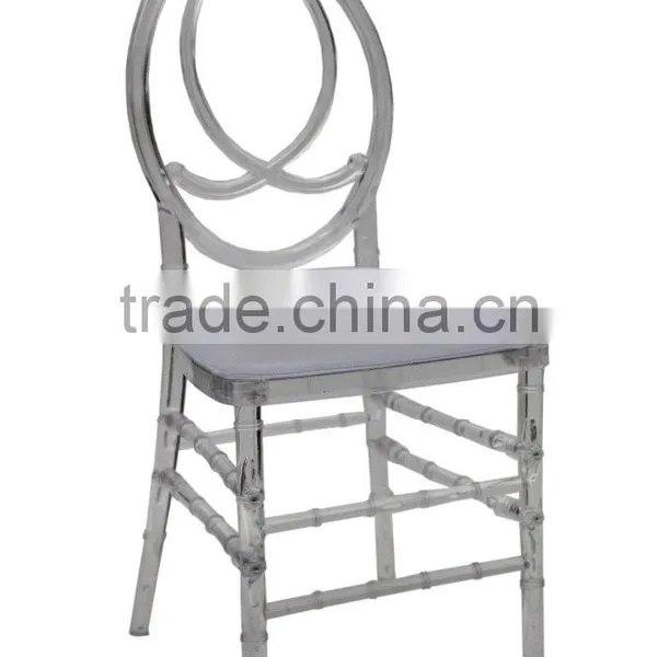 Strong & Stackable Crystal Clear Resin/Acrylic/PolyCarbonate Phoenix Chair